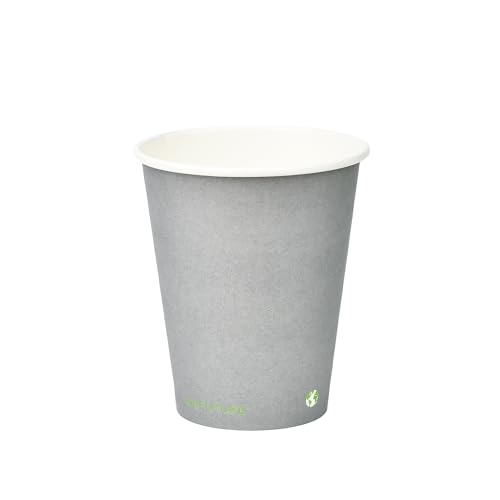 BIOFUTURE Lot de 50 gobelets de fête biodégradables, jetables en carton respectueux de l'environnement pour fêtes et événements – Biodégradables,...