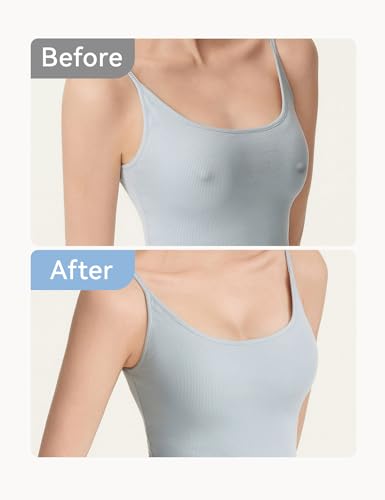 LUCKMEEY Nipple Covers For Women Hypoallergenic Cakes Bra Sticky Adhesive Silicone Nipple Pasties with Travel Box2