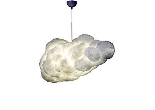 Arsezon 50CM LED Cloud Pendant Cover Light DIY Creative Light Cotton Floating Cloud Lamp Cover Creative Decorations Cloud Lamp Thunderstorm