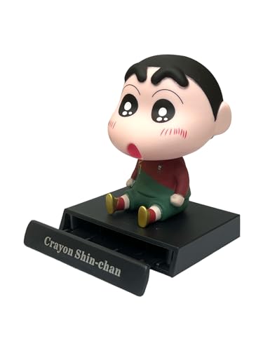 Image of AUGEN Super Hero Shinchan Ronaldo Action Figure Limited Edition Bobblehead with Mobile Holder for Car Dashboard, Office Desk & Study Table (Pack of 1)