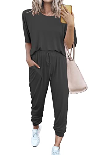 PRETTYGARDEN Women's Two Piece Sets 2025 Summer Spring Jogger Pants Travel Vacation Lounge Outfits Airplane Matching Clothes