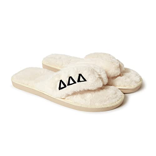 Sorority Shop Tri Delta Fuzzy Slippers Women
