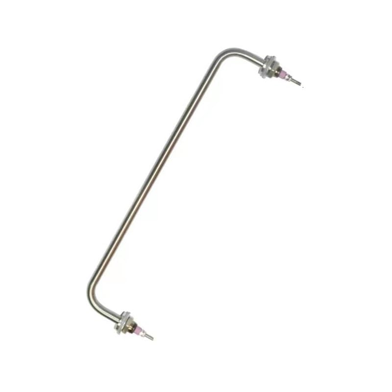 Immersion Heating Element, M18 220V/2500W Water Heater U Shape Heating Element 304 Stainless Steel Pipe Diameter 12mm Center Distance 800mm for Water Tanks Rice Steamer Towel Cart