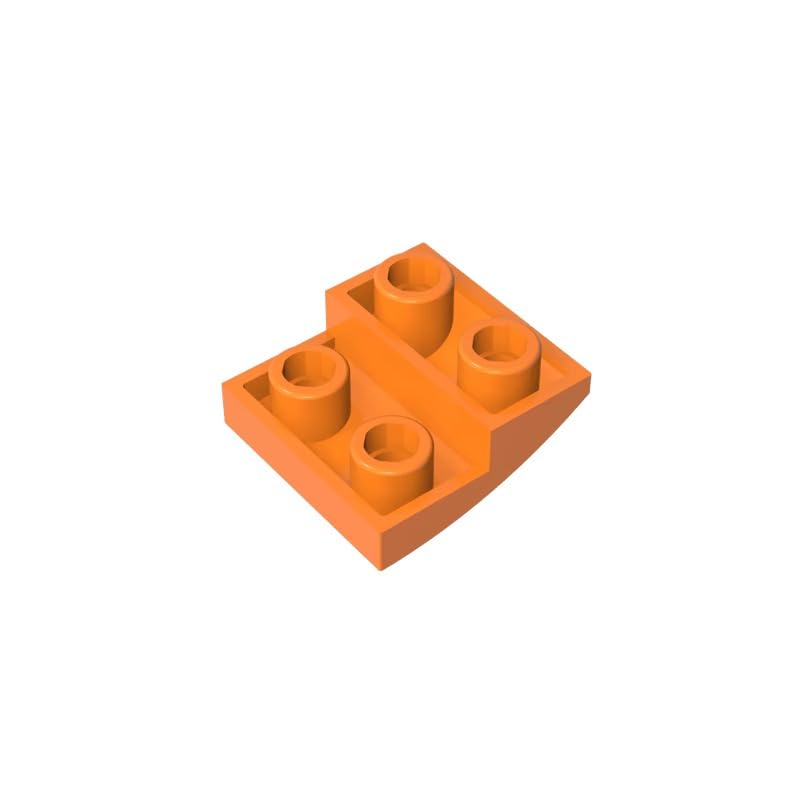 XYEIUGO 32803 Arched Brick Slope Curved 2x2 Inverted, Orange, 50 PCS — image 1