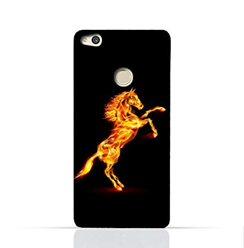 AMCHuawei P8 Lite 2017 / Huawei P9 Lite 2017 / Huawei Honor 8 Lite/Huawei Nova Lite/Huawei GR3 2017 TPU Silicone Case with Horse on Flame Design
