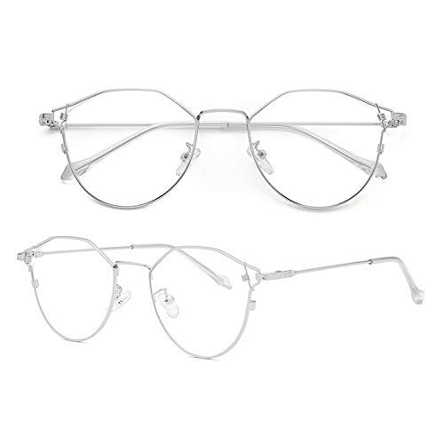 XINGYU Cat Eye Mode Anti Blue Ray Lunettes Femmes Métal Rond Ordinateur TV Jeu Blue Block Lunettes pour Conduite Pêche Running Camping Golf Loisirs Sports de Plein Air