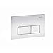 Geberit 115.258.00.1 Kappa50 Dual-Flush Actuator, Brushed Stainless Seel