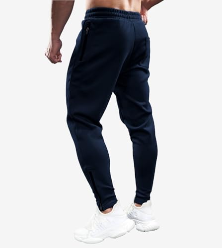 Fioboc Mens Joggers Weekend Performance Zip Ankle Jogger Athletic Sweatpants with Zipper Pockets Athletic Pant4
