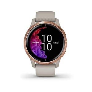 GARMIN Venu, Health Smartwatch, GPS, Waterdicht, AMOLED-Display, Trainingsschema’s en Geanimeerde Oefeningen…