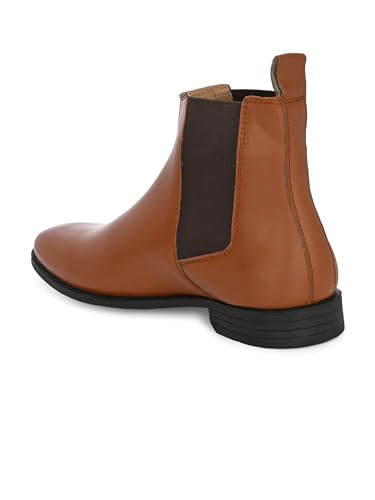 Image of EL PASO Men Faux Leather Casual Chelsea Boots