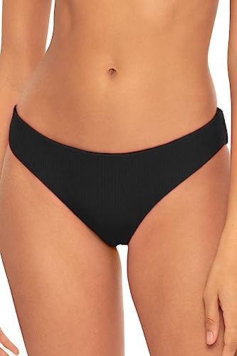 BECCA Fine Line Hipster Bikini Bottom, Cheeky Coverage, Swimwear Separates for Women