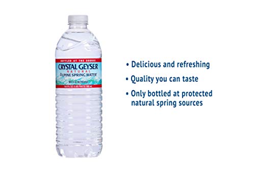 Crystal Geyser Pallet Of 84 Cases, Of Alpine 100% Natural Spring Water, 24 16.9oz bottles per Case, Bottled at The Source