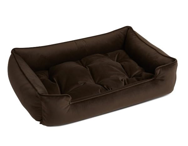 Gorgeous Dog Bed Quilted Sofa-Style Reversible Velvet Washable Dog,Cat Bed Brown-Large (B0CFJYN7ZK) Amazon Price History, Amazon Price Tracker