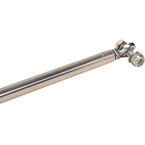 25-1/2 Inch Aluminum Throttle Linkage, 1/4 Inch Rod Ends, Polished #TOP5