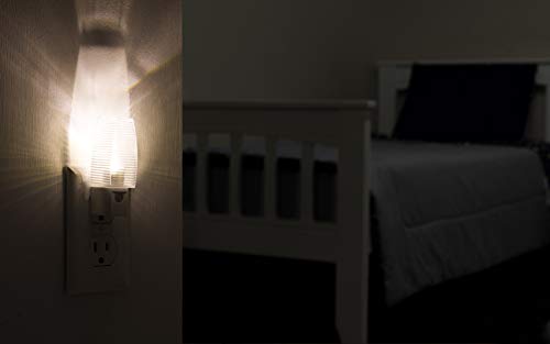 Lights By Night, Clear Shade Led Night, Plug-In, Dusk To Dawn Sensor, Auto On/Off, Soft White, Energy Efficient, Ideal For Bedroom, Bathroom, Kitchen, Hallway, Ul-Certified, 31924, 4 Pack #TOP2