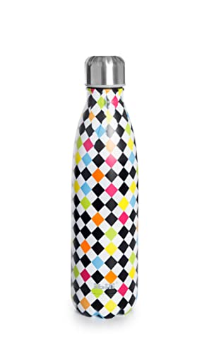 Ibili Borraccia Termica A Doppia Parete Tropic 350 Ml, Acciaio Inox 18/10, Doppia Parete, Riutilizzabile