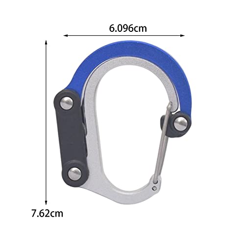 Image of Milageto Carabiner Clip and Hook Multifunctional Keyring Clip Strong Clip Buckle Bag, Purse, Backpack Hanger for Camping Outdoor Activities Travel