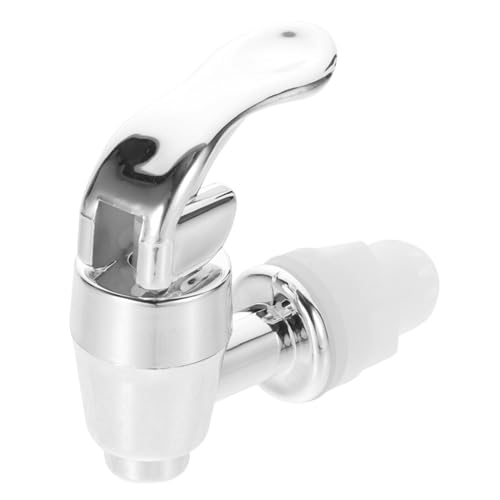 MALUGOGO Práctico grifo de agua galvanizado ABS para barriles de bebidas de vidrio, dispensadores de vino y agua, fugas de fácil instalación, grifo de repuesto para cubos de bebidas
