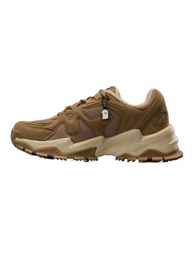 Image of The Souled Store Fumes NX: Sage Men and Boys Low Top Sneakers Green and Off White Streetwear Chunky Trainer Breathable Mesh Cushioned Midsole Durable Sole Lace Up Lightweight Padded Collar