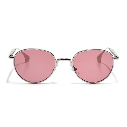 Image of Voyage Round Polarized Sunglasses for Men & Women (Black Lens | Black Frame - MG7609)
