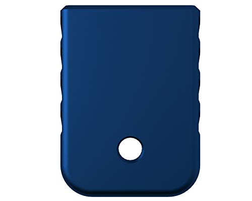 Rowe Tactical Magazine Base Plate for Glock Gen 1-5 - Blue (Angle Serrations) - Fits 9mm .40 Cal .357 Sig 45 Gap