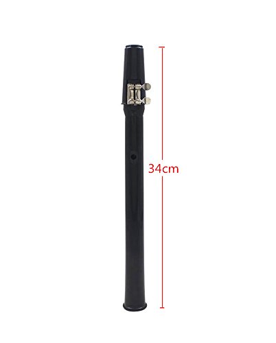 Timiy Mini Pocket Bb Saxophone Sax ABS with Alto Mouthpieces Carrying Bag Woodwind Instrument Black Small One
