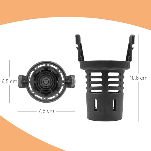 GIANTO Set mit Innenfilter und Außenfilter, kompatibel mit Indesit Ariston Hotpoint Whirlpool Scholtes (C00256572 + C00256571) für Spülmaschinen-Ablauf, verstärktes Ersatzteil
