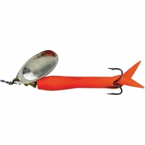 Mepps Aglia Flying C 10g, 15g, 25g**Yellow, Orange, Black, Red Salmon Lure (25 gram Flourescent Orange w/ Silver Blade)