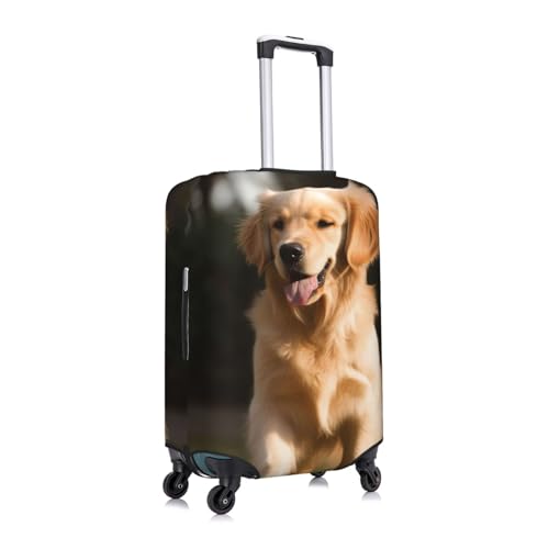 Golden Retriever Dog Luggage Cover for Suitcase TSA Approved Elastic Suitcase Cover Anti-Scratch Travel Luggage Protector Cover Washable Trolley Case Cover Fit 18-32 Inch Luggage Medium3