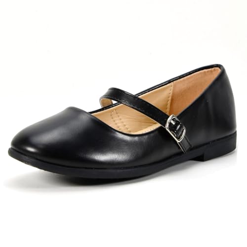 Nova Utopia Toddler Little Girls Dress Ballet Mary Jane Bow Flat Shoes