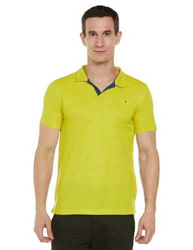 Image of Duke Stardust Men Half Sleeve Polo Neck Cotton T-Shirt (LF5400 Leaf Green L)