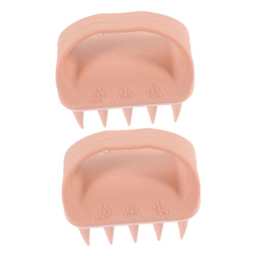 Ipetboom 2pcs 2 Shampoo Brush Ergonomic Scalp Massager for Wet Curly Hair Soft Bristles for Gentle Cleansing for Shower Bath Use Soothing Hair Care Tool