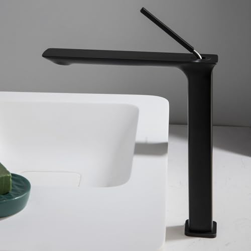 Mitigeur de lavabo en laiton brossé or élégant pour salle de bain