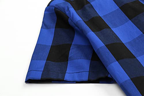 Image of SANGTREE Summer Button Down Shirts Cottn Tops for Men Women Boy Girl