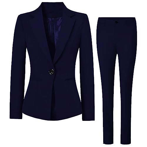 Womens Suit Set 2 Piece Suit Blazer Pants Set Business Suit Jacket for Women Office Lady Work Pants Suit Set2