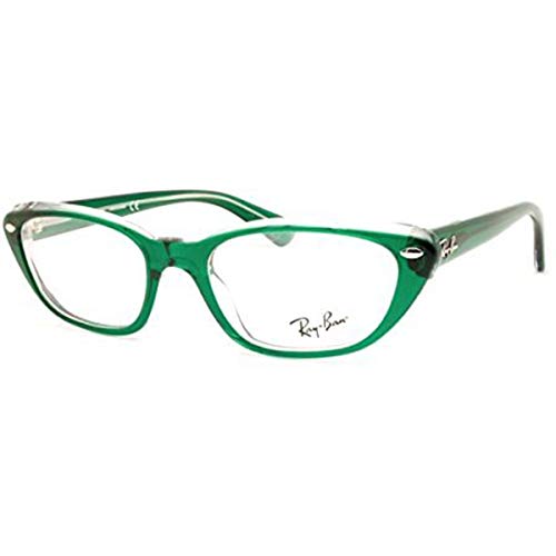 Ray-Ban Women's RX5242 Sunglasses,53mm,Green/Demo