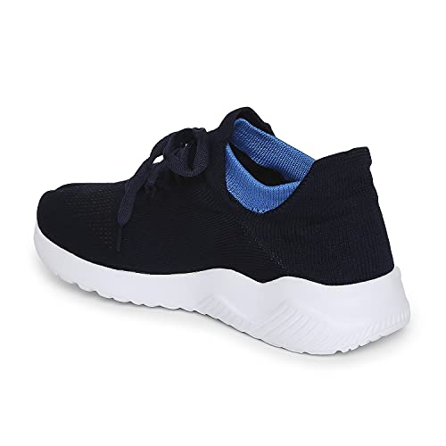 Image of Longies Men's Shoes with lace Blue Black Casual Shoes-11 /UK (LGMLSSV001)