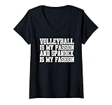 Photo Gallery donna la pallavolo è la mia passione e spandex è la mia moda - divertente maglietta con collo a v Photo Gallery donna la pallavolo è la mia passione e spandex è la mia moda - divertente maglietta con collo a v