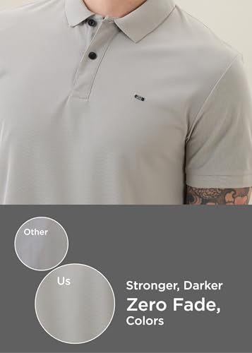 Image of Nostrum Cotton Half Sleeve T-Shirt for Men Boys, Regular Fit, Cherry, Stylish Mens T-Shirts, Polo T Shirt for Man, Collar T Shirts for Men