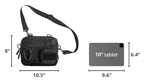 Fitdom Small Tactical Messenger Bag