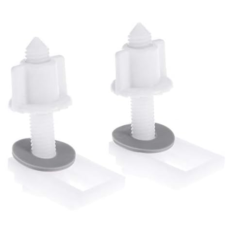 OUNONA Rechteckiger wei? WC-Sitz Befestigung Schrauben Schraube Muttern und Unterlegscheiben Set 6?St¨¹ck Cover