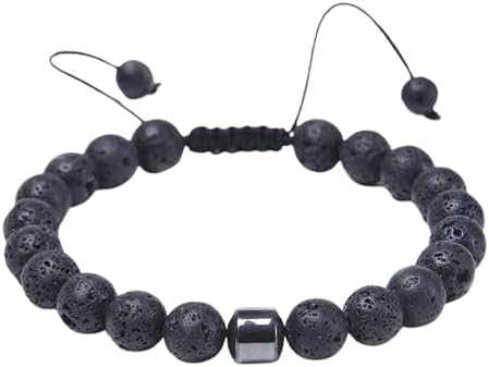 SALTY Alpha Beaded Bracelet For Men & Boys | Black Bead Wristband, Stylish Accessory & Gift - View #7