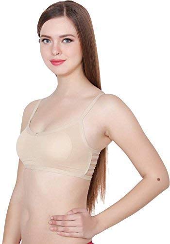 Image of Girls Cotton Lightly Padded, With Removable Pads Non-Wired Bralette Bra