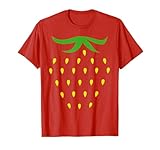 Strawberry Costume T-Shirt Fruit Halloween Costume Shirt T-Shirt