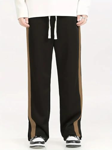 Image of Mehrang Casual Trouser Pants for Men | Loose Fit Baggy Style | Korean Style Track Pant | Stylish Fit Relaxed Cargo Pant with Side Pockets (Gym | Walking | Casual)