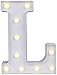 Produktbild Gspirit LED Festzelt Brief Beleuchtung 26 Alphabet Aufhellen Schild Weihnachten Nachtlicht Lampe zum Hochzeit Zuhause Party Bar Dekoration (L)