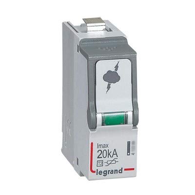 Cartouche Legrand 412300 parafoudre de type 2 40kA capacité de décharge élevée T2