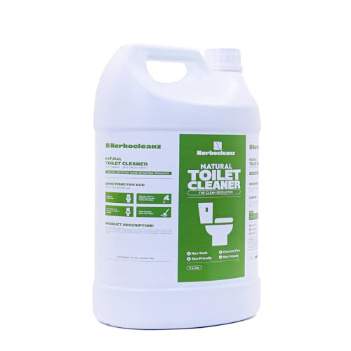 Image of Natural Toilet Cleaner 5L Pack | Plant-Derived, Non-Toxic & Non-Corrosive Formula | Commode Cleaner for Hygienic Bathroom Cleaning | Includes Free Empty Spray Bottle