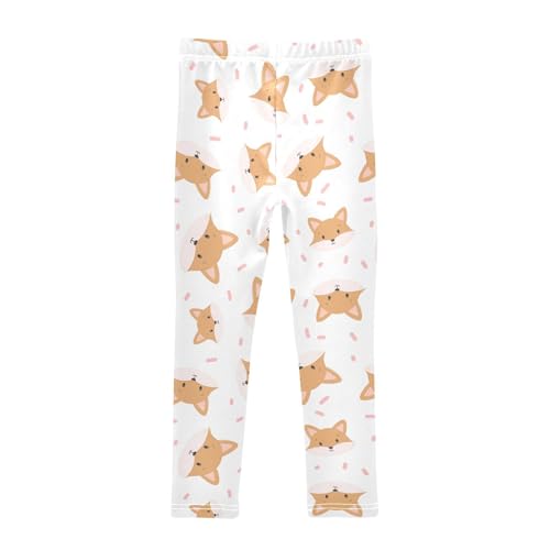 Girls Leggings Cute Baby Fox Toddler Girls Clothes Leggings for Girls Toddler Girls Leggings 3-4T2