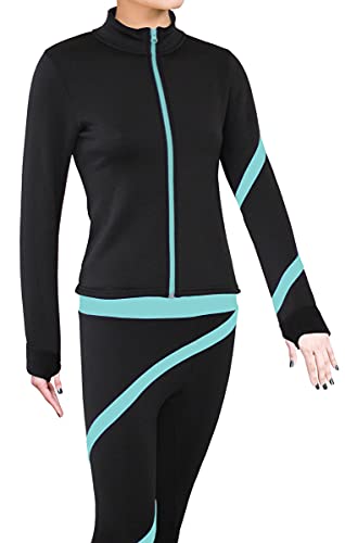 Image of NY2 SPORTSWEAR Figure Skating Polartec Polar Fleece Spiral Jacket - Child Sizes